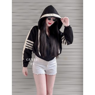 4FT/Quỳnh Hí | Áo khoác Thom viền, 6 Túi, Jacket Top, Nữ đi nắng cool ngầu, hỏa tốc hcm