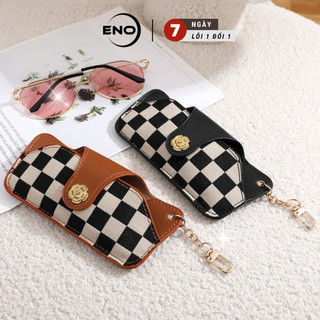 Hộp đựng kính mắt thời trang hộp kính mắt cao cấp phong cách retro thanh lịch eno