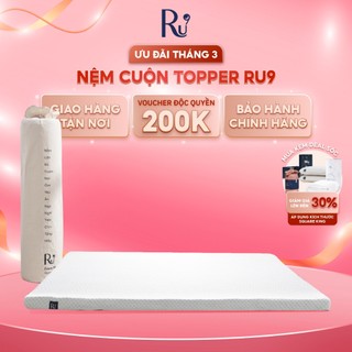 Nệm Cuộn Trải Sàn Cao Cấp (Foam Topper) Ru9 - Thoải Mái Mọi Nơi | Lớp Foam Nâng Đỡ | 7 Kích Thước | 30 Ngày 1 Đổi 1