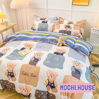 [VẢI SIÊU ĐẸP] BỘ CHĂN GA GỐI POLY COTTON GẤU CỰC CUTE DRAP GIƯỜNG