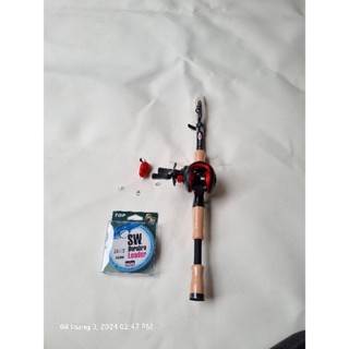  combo cần rút bỏ cốp xe hãng wnc thu 50cm cần máy ngang và máy đứng tặng kèm 1 cuận dây và 1 con mồi 