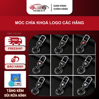 Móc khóa da cao cấp in logo hãng