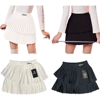 Chân váy xếp ly nhỏ 2 tầng Titleist thể thao sport chơi golf, tennis, cầu lông, khiêu vũ vải thun 4 chiều siêu xịn