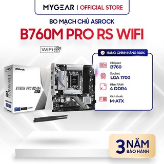 Bo mạch chủ asrock b760m pro rs ddr4 - bảo hành chính hãng 36 tháng