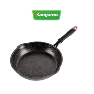 Chảo nhôm chống dính, vân đá, đáy từ Kangaroo KG661 - Hàng Chính Hãng