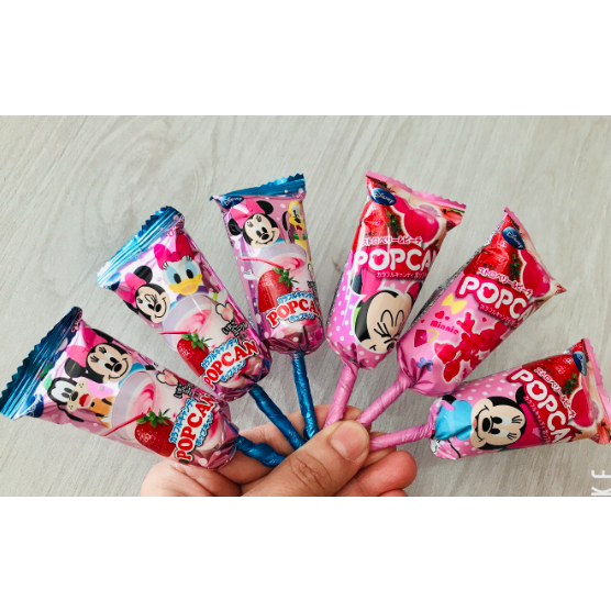 Hộp Kẹo Mút Không Sâu Răng Glico Pop Can Hình Chuột Micky (Hộp To 30 Chiếc)