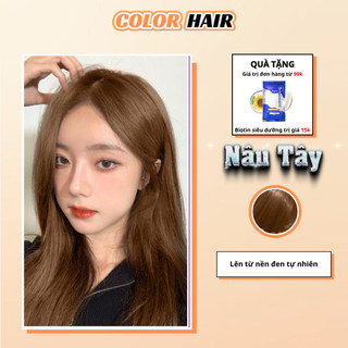Nhuộm tóc Nâu Tây không gây khô sơ tóc,thuốc nhuộm tóc Nâu Tây,nhuộm tóc nâu,thuốc nhuộm nâu - Corlor Hair
