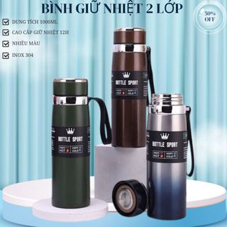 Bình giữ nhiệt bottle sport 1l- bình giữ nhiệt bottle sport 1000ml inox cao cấp