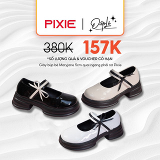 Giày búp bê maryjane quai ngang đính nơ E278 Pixie Total