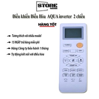 Điều Khiển  Điều Hòa AQUA inverter 2 chiều nút cam chất lượng tốt