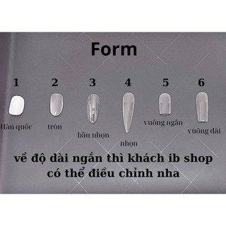  Bộ đo móng nail box thiết kế chuẩn size nhà Mơ Nails 