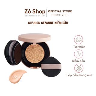 Cushion Cezanne kiềm dầu Cezanne Natural Glow Cushion Foundation SPF50 PA++++