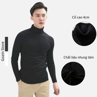 Áo giữ nhiệt Nam Quảng Châu GOZIN STORE Cổ Lọ 3 Phân Dài Tay Chất Lông Cừu Đẹp Ấm Thu Đông Kiểu Dáng Hàn Quốc Nhiều Màu
