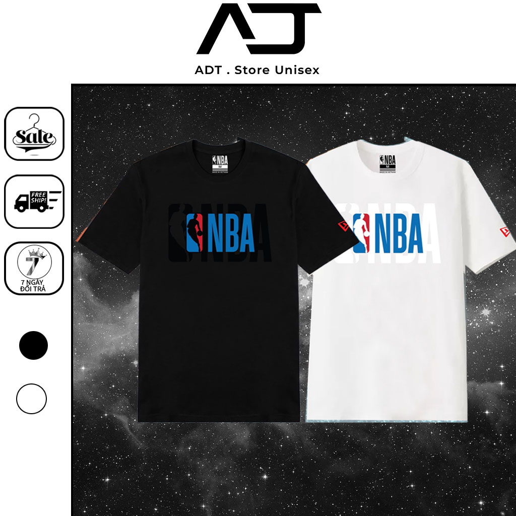 Áo bóng rổ NBA, áo thun cổ tròn oversize. T-Shirt NBA new-ss21.chất Thun co giãn 4 chiều