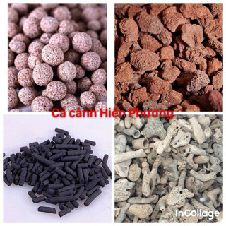 1KG - Combo 4 loại vật liệu lọc chất lượng cao cho hồ thủy sinh, hồ cá.