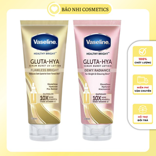 Serum Vaseline Gluta-Hya Dưỡng Da, Dưỡng Thể Sáng Mịn 330 ML KEM DƯỠNG