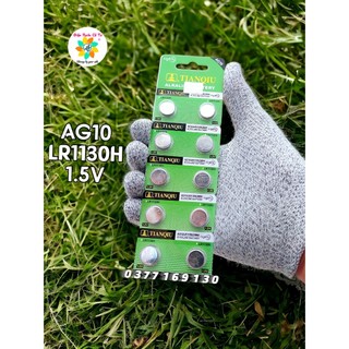 10 viên pin nút áo 1.5V AG10 sử dụng thay pin đồng hồ, máy tính bàn