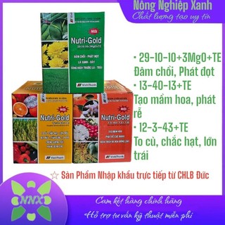 Phân bón lá nutri gold gói 100gr - sản phẩm nhập khẩu trực tiếp từ chlb đức