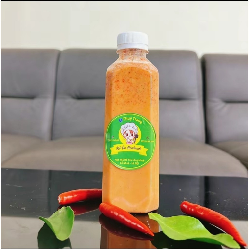 Nước chấm muối ớt chai 300g ( chấm các loại gà, Hải sản)