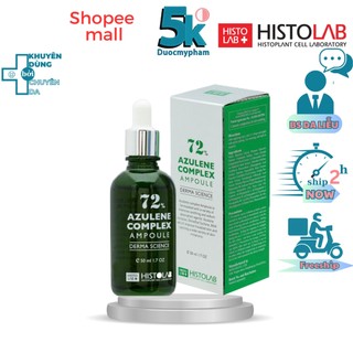 Tinh Chất Serum Histolab Azulene Complex Ampoule 72% - Giảm ngừa mun và Kiểm soát dầu nhờn 50ml