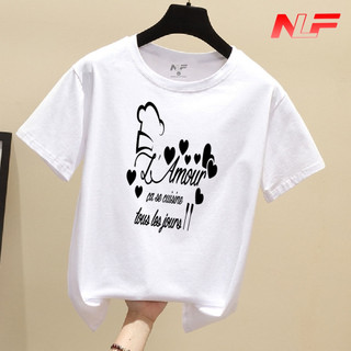 Áo Thun Nữ Tay Ngắn Form Rộng L'Amour AT-098 - Dễ Phối Trang Phục - Trending Xu Hướng - NLF Unisex Fashion