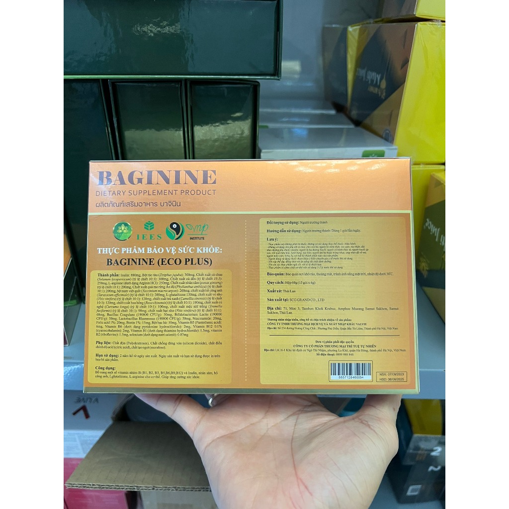 Baginine Eco Plus - Eco life vàng hỗ trợ tăng cường sức khỏe - Hàng chính hãng