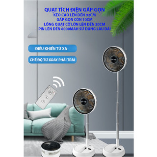 QUẠT GẤP GỌN TÍCH ĐIỆN, CÓ CHẾ ĐỘ XOAY PHẢI TRÁI, CÓ ĐIỀU KHIỂN TỪ XA 7 CÁNH