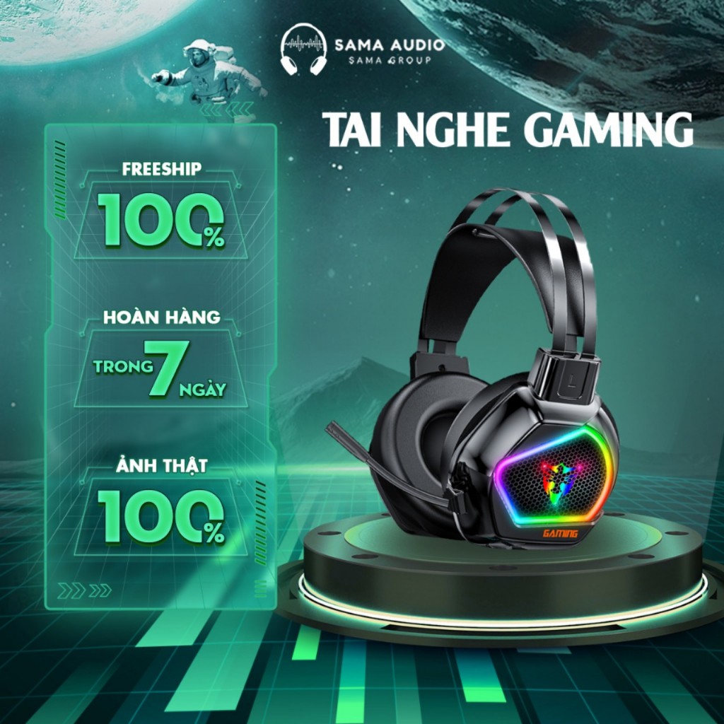 Tai Nghe Gaming G608 Led RGB chính hãng (USB 7.1) | BigBuy360 - bigbuy360.vn