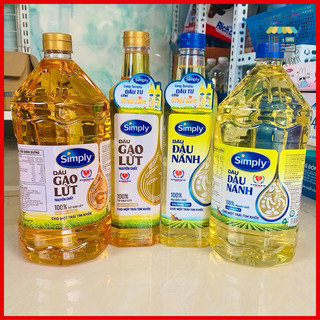 Dầu ăn đậu nành/gạo lứt simply 2 lít ...