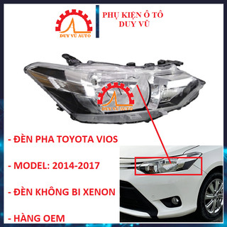 Vios kính đèn pha, đèn pha bóng halogen dùng cho xe vios đời 2014 2015 2016 2017 hàng oem