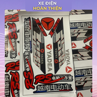 [Lì xì $ đầu năm+1 tem rời] Tem YADEA kèm tem RS chữ trung dán xe điện (1 năm không bong)_Xe Điện Hoàn Thiện