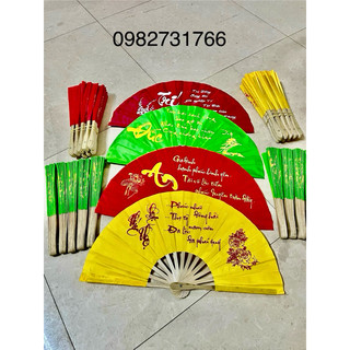Quạt vải lụa cao cấp