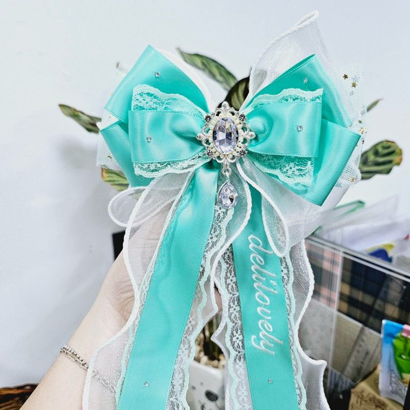 Nơ lightstick các nhóm nhạc Kpop thêu chứ theo yêu cầu