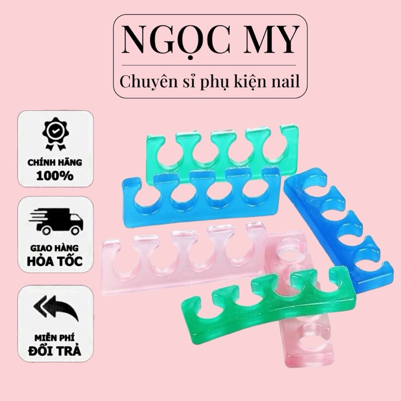 Kẹp Tách Ngón Chân Silicon (Bộ 2 Miếng)