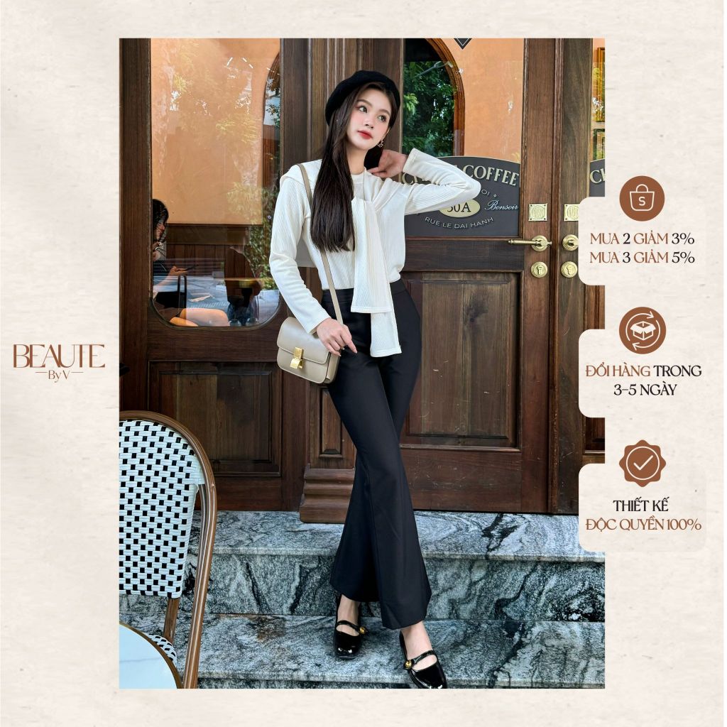 BEAUTEBYV - Quần Ống Loe