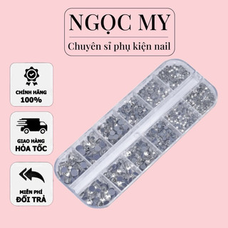 Đá chân keo mix 01 màu trắng