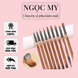 Bộ cọ 9 cây làm nail vẽ móng