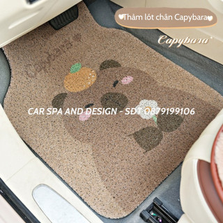 Thảm sàn ô tô hình Chuột Capybara Cao cấp - Thảm sàn ô tô cao cấp , Thảm trải sàn ô tô Thảm sàn ô tô