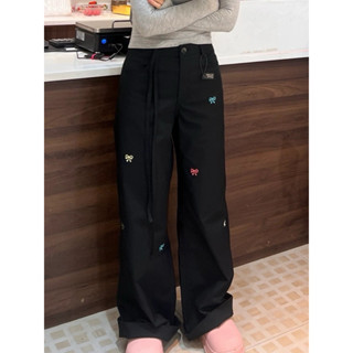 Quần kaki xuông thêu nơ - Chicabé studio ✿