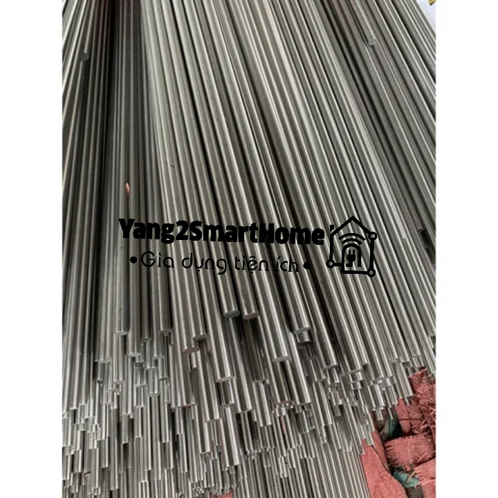 Combo 2 cây trục tròn đặc Inox 304, thanh Inox đặc 304 phi 8mm chiều dài 50cm.