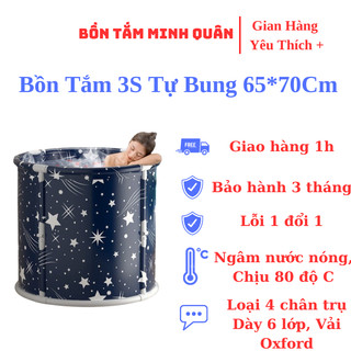 Bồn tắm tự bung minh quân 3s, dung tích 150l, ngâm thảo dược, ngâm nước đá