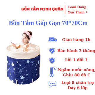 Bồn tắm gấp gọn 8 chân chắc chắn (freeship)