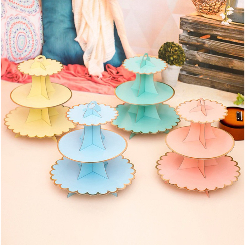 KỆ CUPCAKE 3 TẦNG PHONG CÁCH HÀN QUỐC