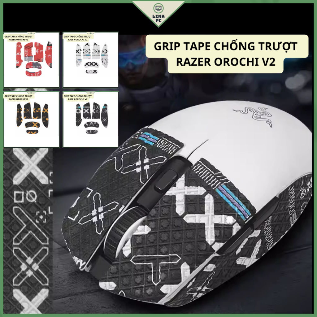 Miếng Dán Chống trượt | Grip Tape (Griptape) Chống Trượt Cho Chuột Razer Orochi V2