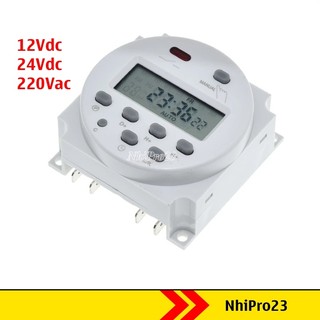 Bộ công tắc timer hẹn giờ điện tử cn101a 12v 24v 220v lập trình kỹ thuật số