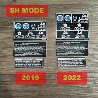 Tem thông số xe sh mode chi tiết thông số cao cấp