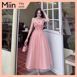 Váy tapta cúp ngực đá chân lưới