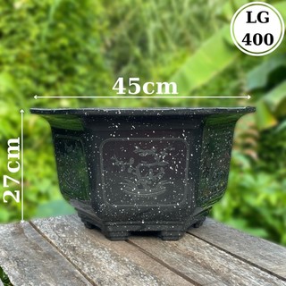   5 Cái  Chậu Nhựa Lục Giác 400  45x27  
