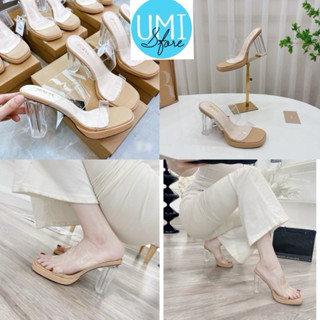 Guốc Zara Quai Trong Mica Gót Trong 7p 10p Mềm Êm Fullbox Hãng Cao Cấp.