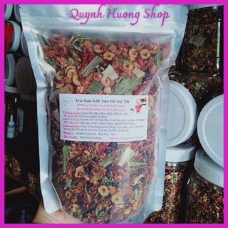 [Trà Chất Lượng] 1kg Trà gạo lứt táo đỏ kỷ tử/ trà rang thủ công/trà rang mộc đẹp da bổ máu